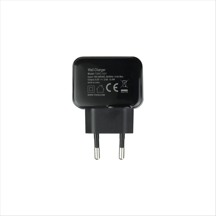 Tooq Cargador de Pared TQWC-1S01 12W Negro