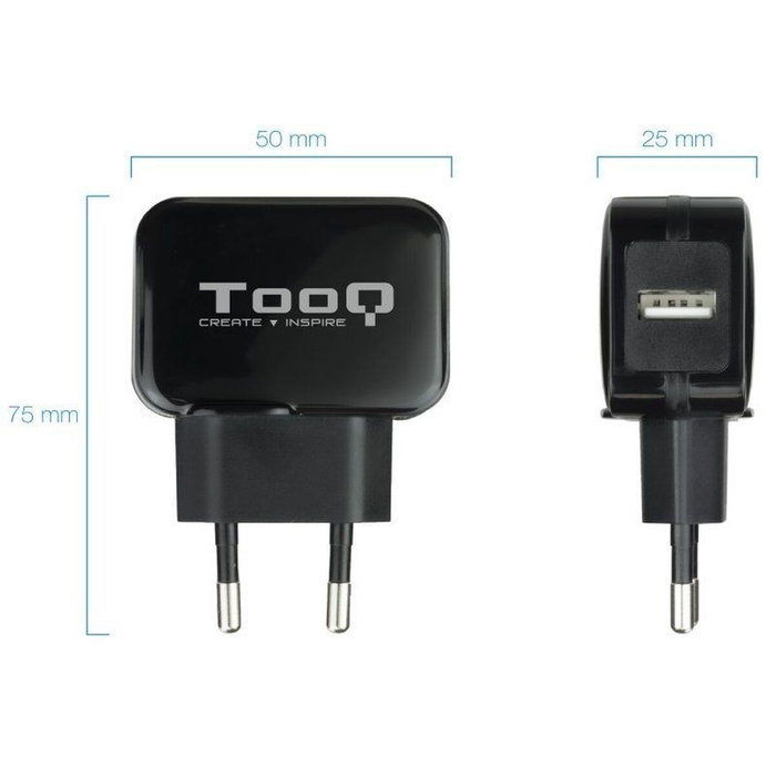 Tooq Cargador de Pared TQWC-1S01 12W Negro