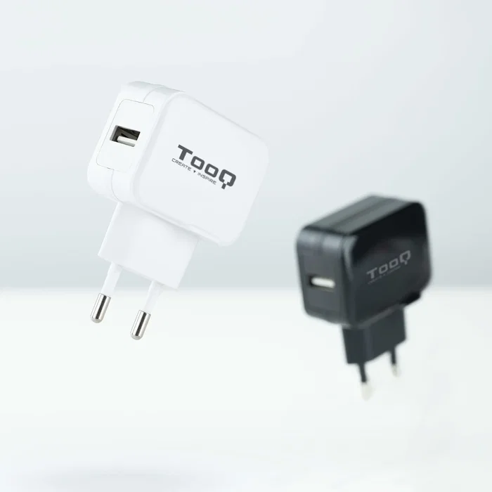 TooQ TQWC-1S01WT Cargador USB de Pared 5V 2.4A 12W 1 Puerto, Carga Rápida, Corriente Alterna, Enchufe Tipo EU, Universal para Móvil, Color Blanco TooQ TQWC-1S01WT Cargador USB de Pared 5V 2.4A 12W 1 Puerto, Carga Rápida, Corriente Alterna, Enchufe Tipo EU, Universal para Móvil, Color Blanco