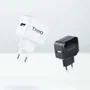 TooQ TQWC-1S01WT Cargador USB de Pared 5V 2.4A 12W 1 Puerto, Carga Rápida, Corriente Alterna, Enchufe Tipo EU, Universal para Móvil, Color Blanco