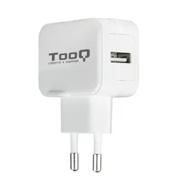 Tooq Cargador de Pared USB 5V 2.4A, 1 Puerto USB, Blanco