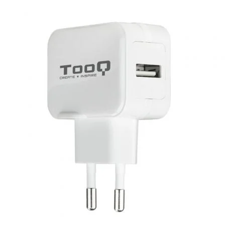 Tooq Cargador de Pared USB 5V 2.4A, 1 Puerto USB, Blanco Tooq Cargador de Pared USB 5V 2.4A, 1 Puerto USB, Blanco