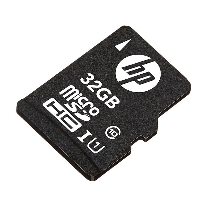 HP PNY HP MicroSDHC Tarjeta de Memoria 32 GB U1 Clase 10, Velocidad 20 MB/s Lectura 15 MB/s Escritura, Negro, Incluye Adaptador SD
