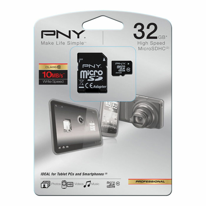 HP Tarjeta de memoria microSDHC 32 GB Clase 10 con adaptador SD