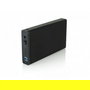Carcasa para Disco Duro 3,5" USB 3GO HDD35BK312 3,5"