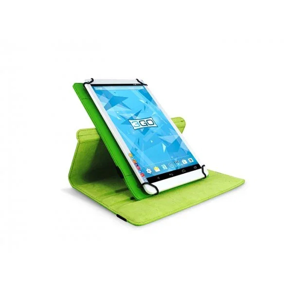 3GO CSGT23 Funda Folio para Tablet 17.8 cm (7") Universal Verde - Imitación Piel con Función Modo Espera