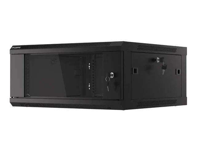Lanberg Armario Mural Rack 19 pulgadas 4U Negro