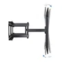 Tooq Soporte de Pared TV LP75100TN-B Giratorio, Inclinable, Nivelable para Pantallas de 60-100" hasta 80kg Negro