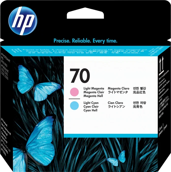 HP Cabezal de Impresión 70 Cian Claro y Magenta Claro C9405A