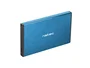 Natec Rhino GO Carcasa Externa para Disco Duro/SSD 2.5", USB 3.0 (3.2 Gen 1) SATA III, Aluminio, 6 Gbit/s, Azul