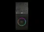 Droxio IRATI Torre PC Gaming ATX Caja Torre Negra con Lateral de Metacrilato, Ventilador RGB Frontal, Iluminación RGB, USB 3.0, Lector de Tarjetas, Soporte Micro-ATX/ATX