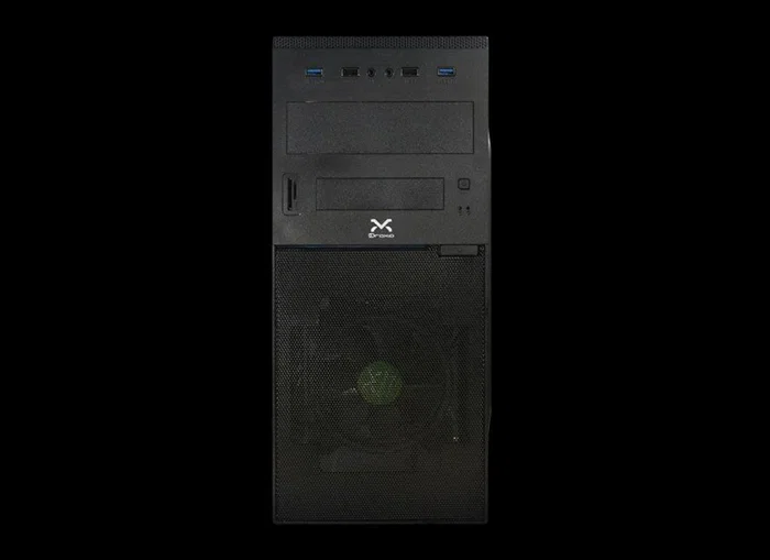 Droxio IRATI Torre PC Gaming ATX Caja Torre Negra con Lateral de Metacrilato, Ventilador RGB Frontal, Iluminación RGB, USB 3.0, Lector de Tarjetas, Soporte Micro-ATX/ATX