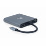 Gembird A-CM-COMBO6-01 Adaptador combinado USB tipo C 6 en 1 Gris