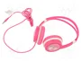 Gembird MHP-JR-PK Auriculares de Diadema Rosa con Limitador de Volumen