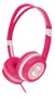 Gembird MHP-JR-PK Auriculares Diadema para Niños con Limitador de Volumen 85dB - Circumaural, Alámbrico 3.5 mm, Rosa, para Música, Juegos y Videos