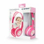 Gembird MHP-JR-PK Auriculares para Niños con Limitador de Volumen Rosa