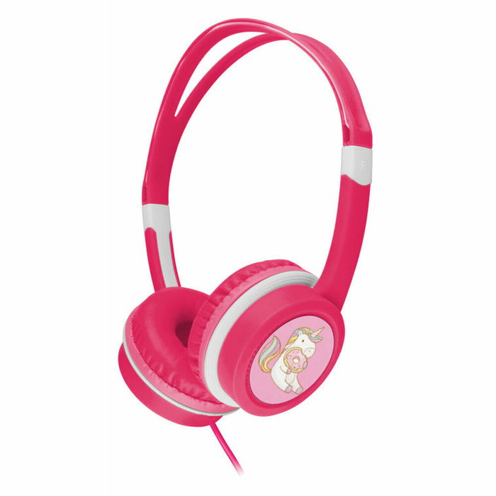 Gembird MHP-JR-PK Auriculares para Niños con Limitador de Volumen Rosa