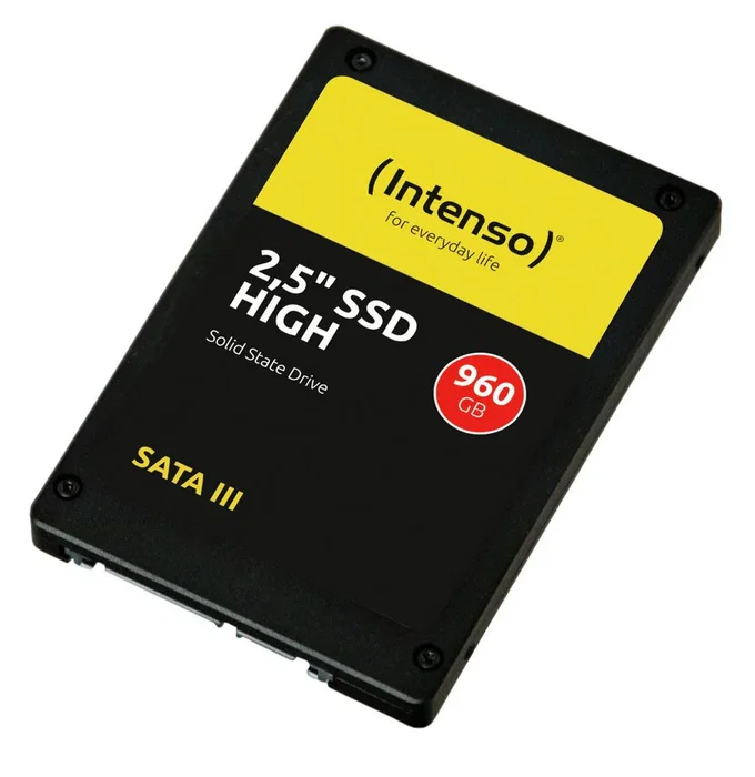 Intenso High Performance Disco SSD Interno 240 GB 2.5" SATA3, Lectura 520 MB/s Escritura 480 MB/s, Resistente a Golpes