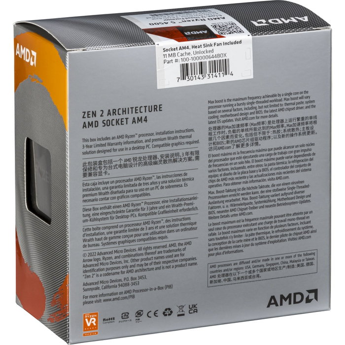 AMD Ryzen 5 4500 3,6 GHz Socket AM4