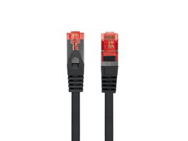 Lanberg Latiguillo Ethernet Cable de Red Cat.6 FTP 2m (PCF6-10CU-0200-BK) - 1.25 Gbps, Conectores RJ-45 Macho Blindados
