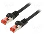 Lanberg Cable de Red Cat6 F/UTP de 2 m Negro