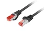 Lanberg PCF6-10CU-1000-BK Cable de Red LAN Ethernet 10m Cat6 F/UTP (FTP) Blindado RJ45 Macho Cobre LSZH Negro