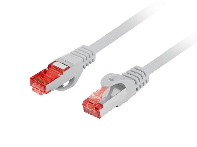 Lanberg PCF6-10CU-0100-S Cable de Red Cat6 F/UTP (FTP) Gris, 1 m, Cobre LSZH, Conector RJ-45 Macho, 1250 Mbps, 250 MHz