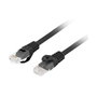 Lanberg Cable de red Cat6 PCU6-10CU-0050-BK Negro 0,5m