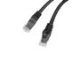 Lanberg PCU6-10CU-0050-BK Cable de Red Cat6 UTP 0.5m Negro, Cobre LSZH, Plano, Fluke Passed, 10 Gbit/s, 250 MHz, Clase E