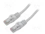 Lanberg Cable de red Cat6 U/UTP 0,5m Gris PCU6-10CU-0050-S