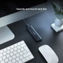 TooQ SHURA Caja Externa para Disco SSD M.2 NVMe NGFF TQE-2223B - USB 3.2 Gen 2 USB-C - Compatible 2230/2242/2260/2280 - Sin Tornillos - Negro