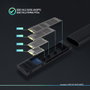 TooQ SHURA Caja Externa para Disco SSD M.2 NVMe NGFF TQE-2223B - USB 3.2 Gen 2 USB-C - Compatible 2230/2242/2260/2280 - Sin Tornillos - Negro