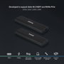 TooQ SHURA Caja Externa para Disco SSD M.2 NVMe NGFF TQE-2223B - USB 3.2 Gen 2 USB-C - Compatible 2230/2242/2260/2280 - Sin Tornillos - Negro