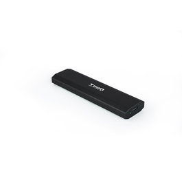 TooQ SHURA Caja Externa para Disco SSD M.2 NVMe NGFF TQE-2223B - USB 3.2 Gen 2 USB-C - Compatible 2230/2242/2260/2280 - Sin Tornillos - Negro