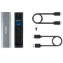 TooQ Caja Externa para SSD M.2 NVMe TQE, TQE-2223G - USB-C 3.2 10Gbps, Sin Tornillos, Compatible 2230/2280, Hasta 2TB, Mac y Windows