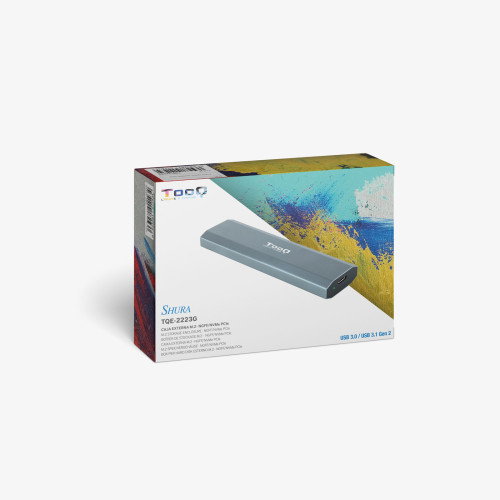 TooQ Shura Caja externa para SSD M.2 NVMe Gris