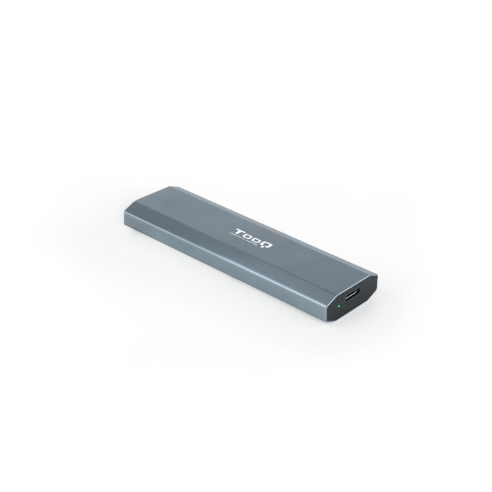 TooQ Shura Caja Externa SSD M.2 NVMe Gris 10Gbps USB-C 3.1 Gen2