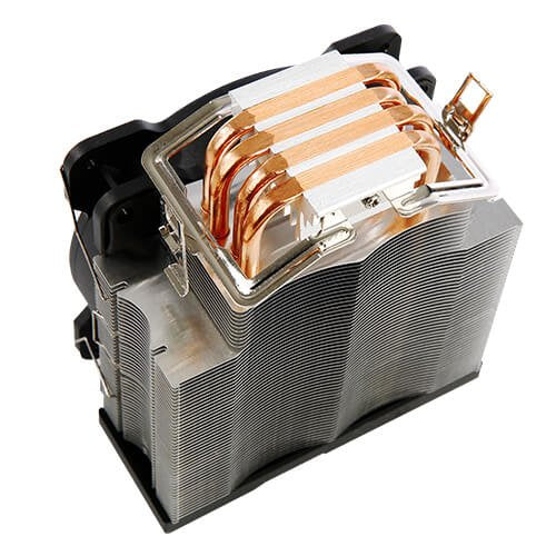 Antec A400 RGB Ventilador CPU con Iluminación ARGB, 12 cm, 4 Tubos de Calor, Compatible con Intel LGA 1150/1151/1155/1156/1200/1700 y AMD AM4/AM5