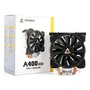 Antec A400 RGB Ventilador CPU con Iluminación ARGB, 12 cm, 4 Tubos de Calor, Compatible con Intel LGA 1150/1151/1155/1156/1200/1700 y AMD AM4/AM5