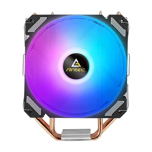 Antec A400i Refrigerador de aire para CPU RGB, ventilador 120mm PWM, 1800 RPM, compatible con Intel LGA 1700/1200/115x y AMD AM4/AM3+/FM2+