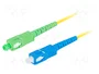 Lanberg Latiguillo de fibra óptica SC/APC a SC/UPC de 1 m Amarillo