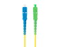 Lanberg Cable de fibra óptica SC/APC a SC/UPC, 3m, Amarillo