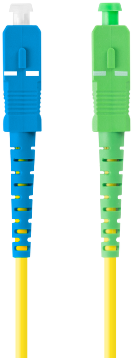 Lanberg Cable de fibra óptica SC/APC a SC/UPC, 3m, Amarillo