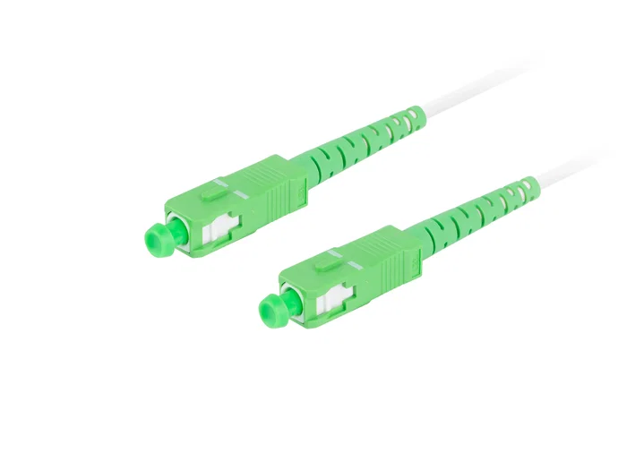 Lanberg Cable de fibra óptica FO-SASA-SS31-0050-WH 5 m SC/APC-SC/APC Blanco
