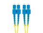 LANBERG FO-SUSU-SD11-0020-YE Cable de Fibra Óptica SC/UPC a SC/UPC 2 m Amarillo