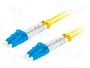 Lanberg Cable de fibra óptica LC/UPC-LC/UPC 2 m G.657.A1 Amarillo