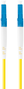 Lanberg Latiguillo de fibra óptica LC/UPC a LC/UPC de 2 m, Amarillo