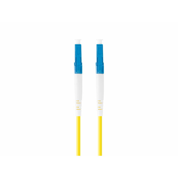 Lanberg Latiguillo de fibra óptica LC/UPC a LC/UPC de 2 m, Amarillo