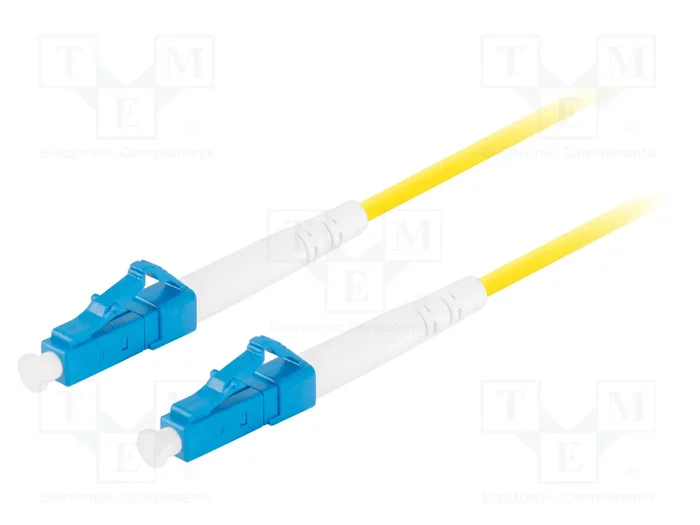 Lanberg Latiguillo de Fibra Óptica LC/UPC 10 m Amarillo