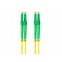 Lanberg Cable de fibra óptica LC/APC-LC/APC duplex G.657A1 1m Amarillo